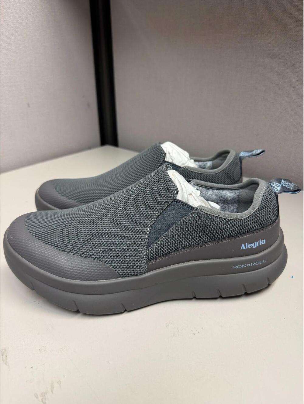 Alegria Women's Rock'n Roll Grey Mesh Walking Shoe Size 41